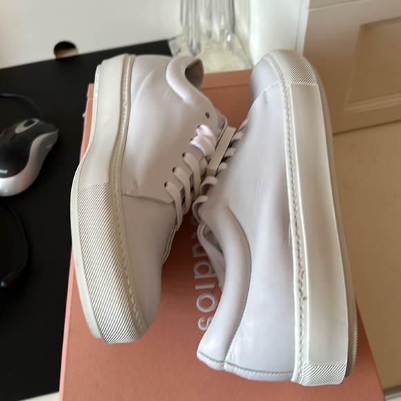 UNISEX ACNE STUDIOS Adrian/Adriana white sneakers ladies size 40 men’s size 7 - Picture 7 of 14